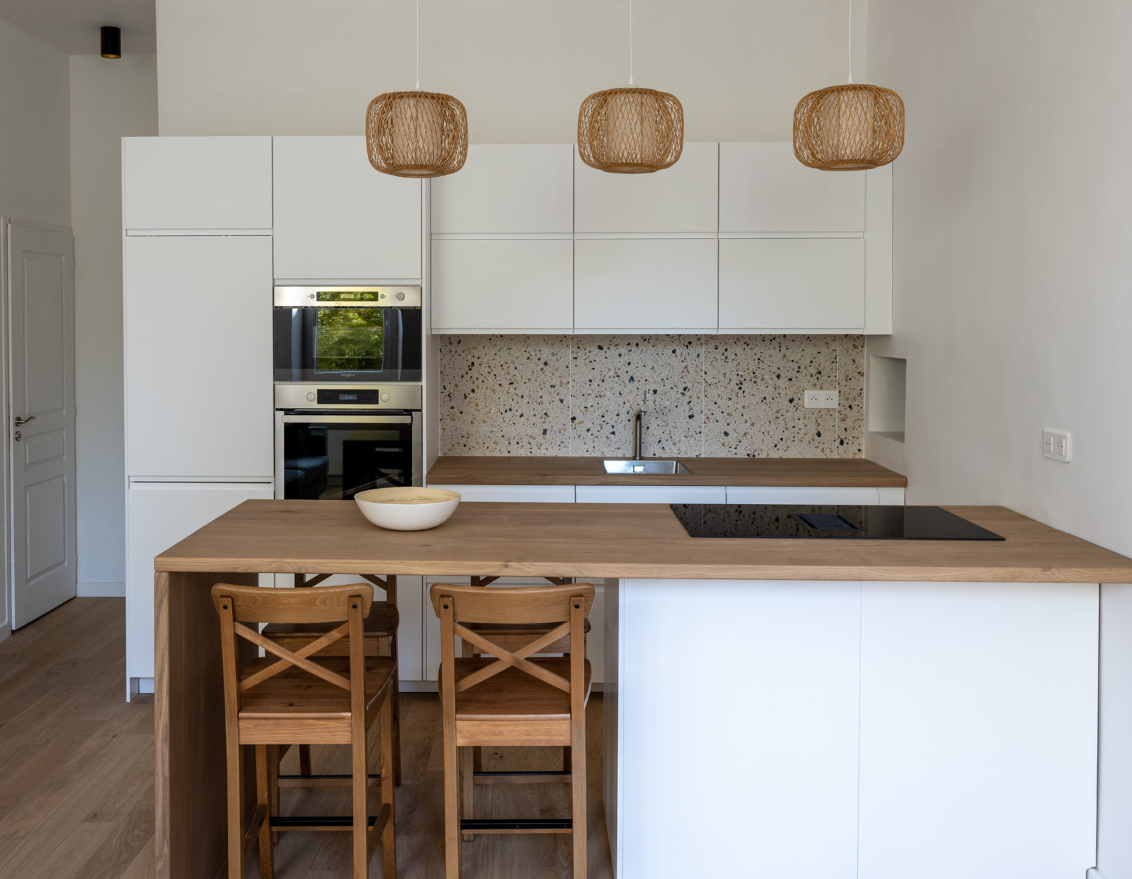 Cuisine avec îlot central