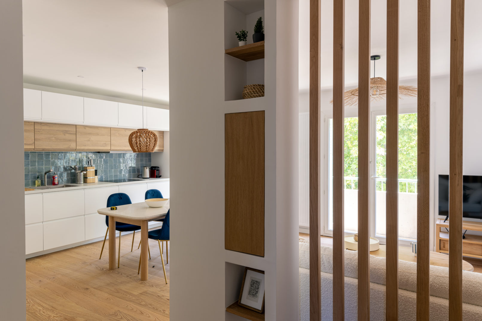 Claustra en bois de chêne massif