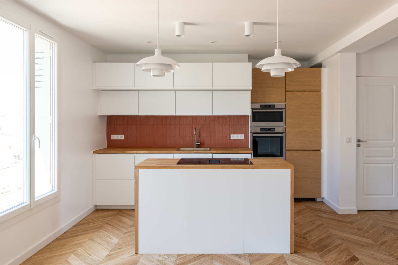 Cuisine avec îlot central